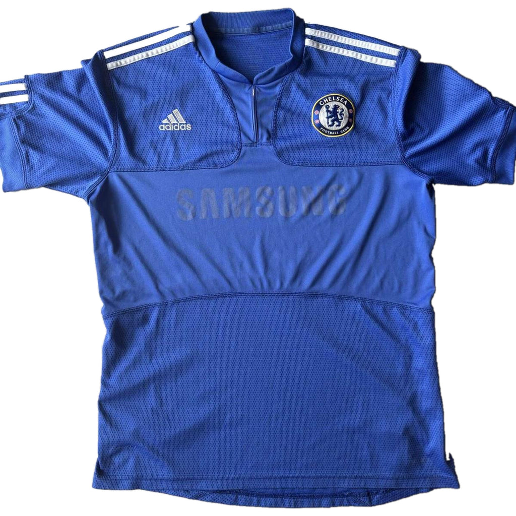 2009/10 Chelsea home shirt, front, adidas with Samsung sponsor and club crest