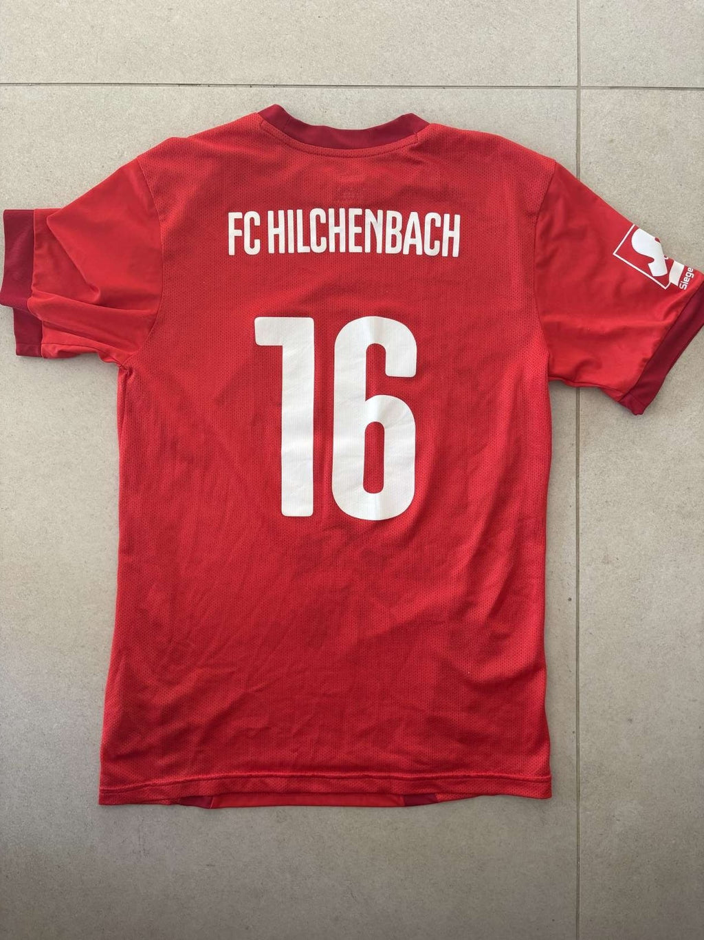 2022/23 FC Hilchenbach home shirt, back, number 16