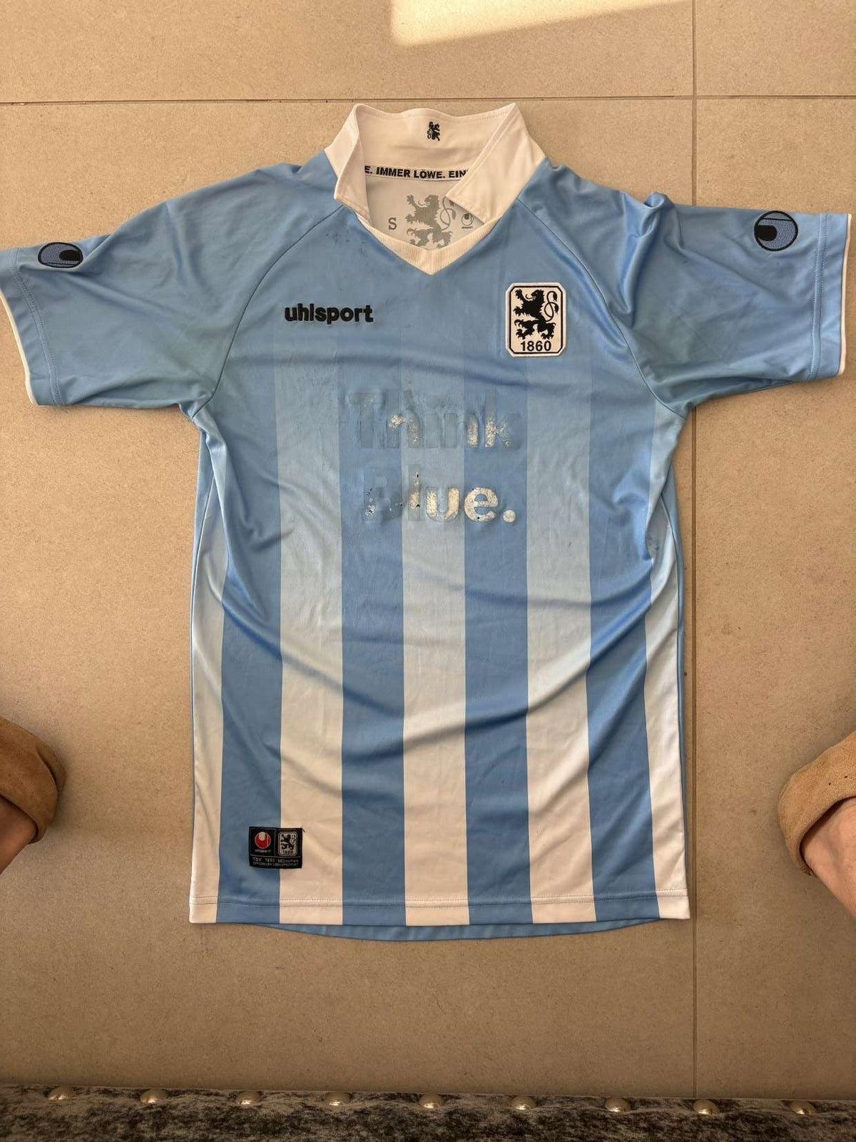 2013/14 TSV 1860 Munich home shirt, front, Uhlsport