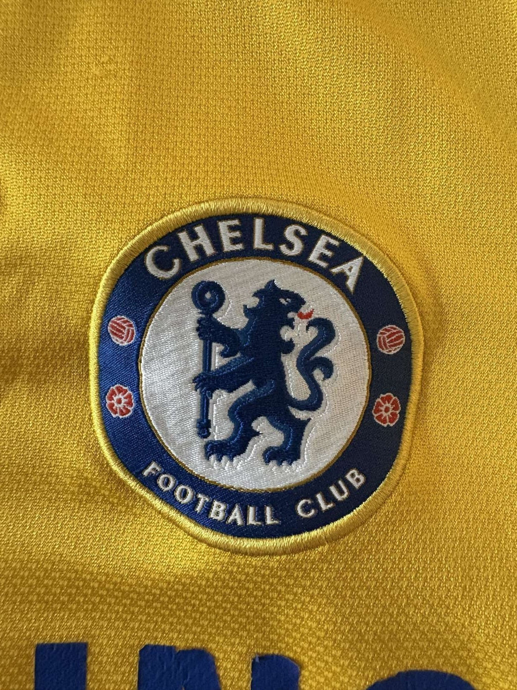 Chelsea club crest on the 2008/09 third shirt