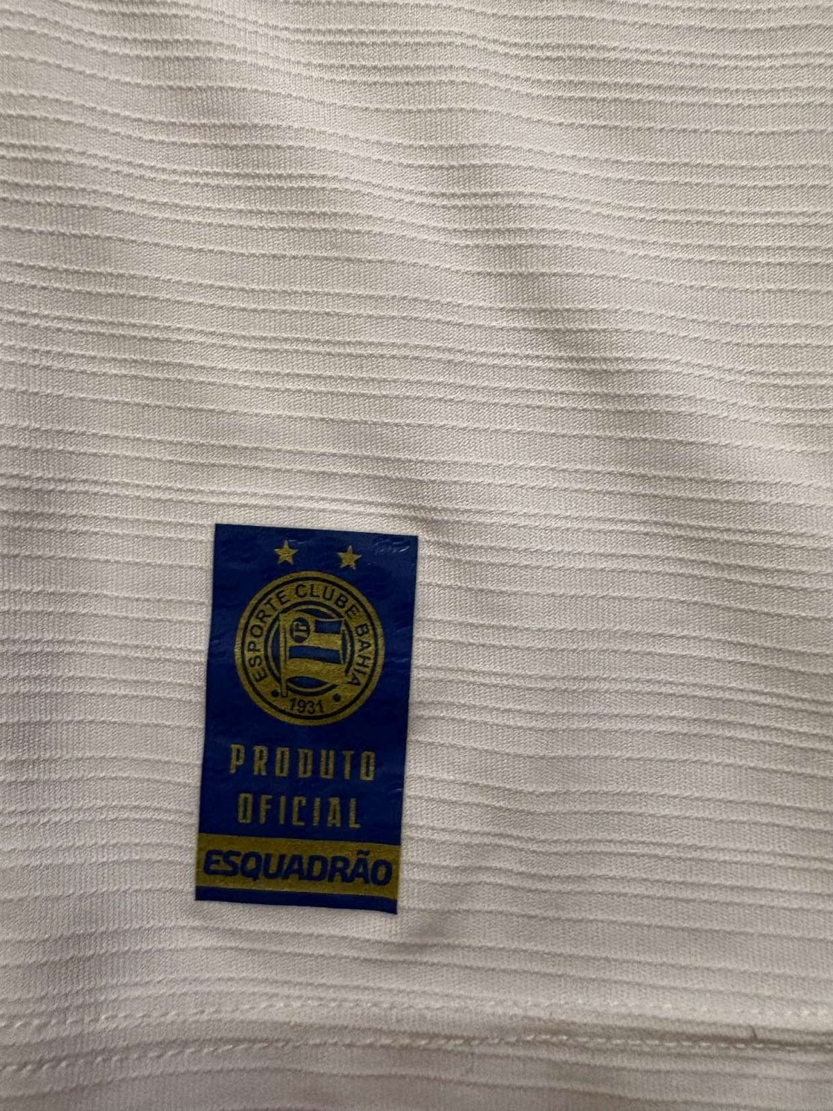 Official product label on the 2022 Esporte Clube Bahia special edition shirt