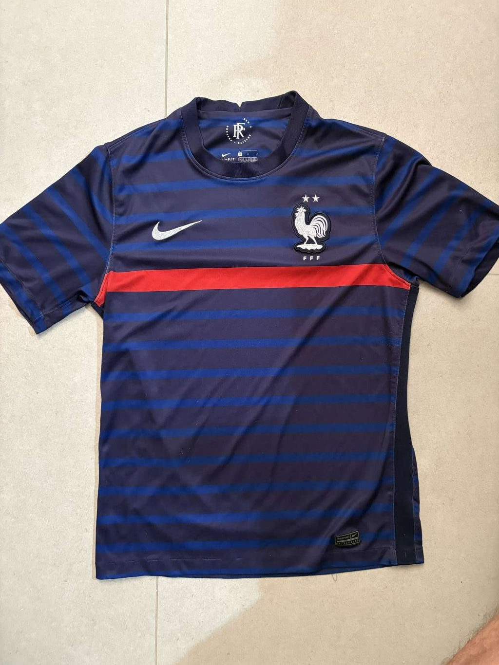 2020 France home shirt in blue, front, Nike