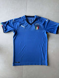 2018 Italy home shirt in blue, front, Puma