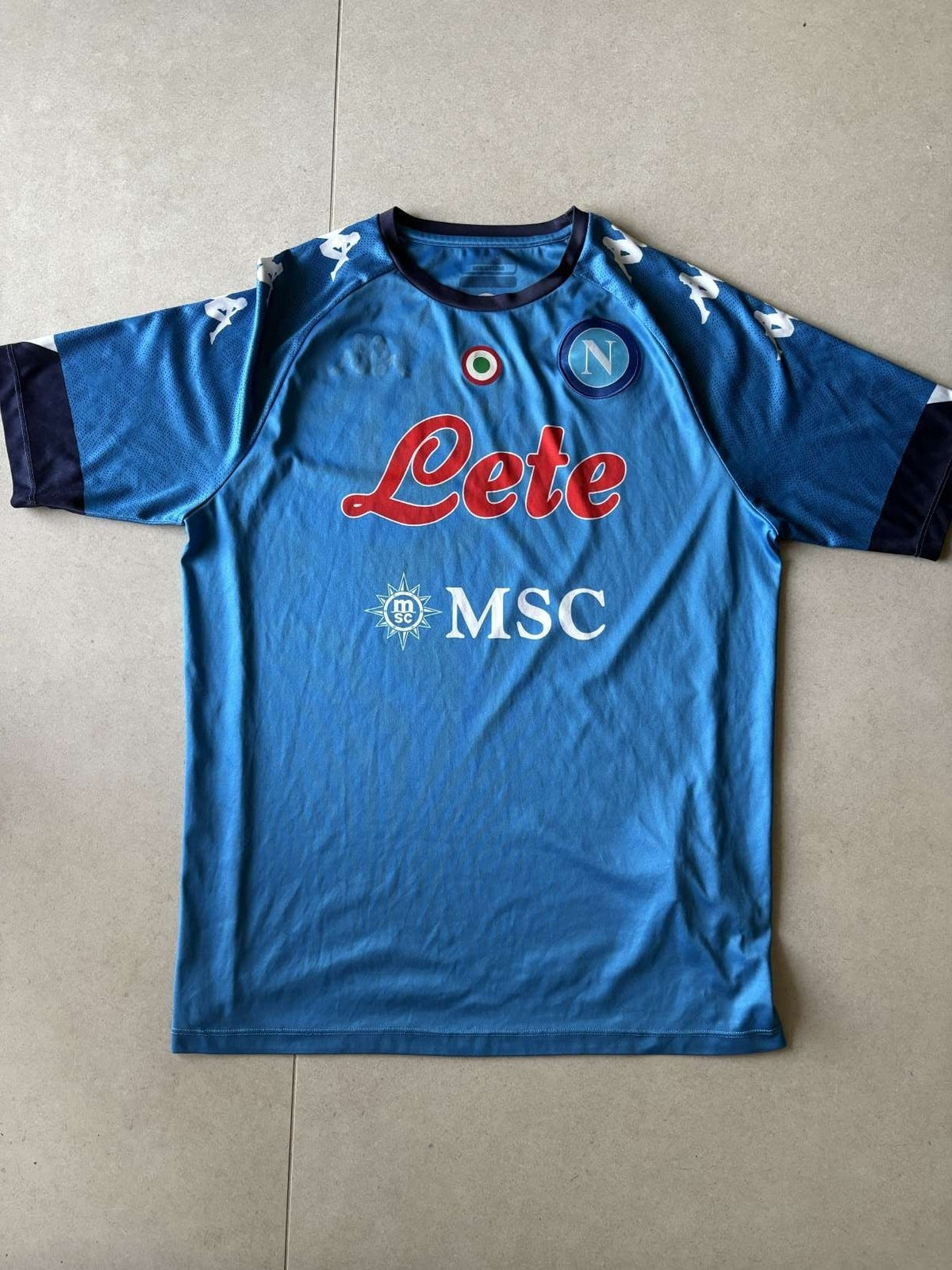 2020/21 Napoli home shirt in sky blue, front, Kappa