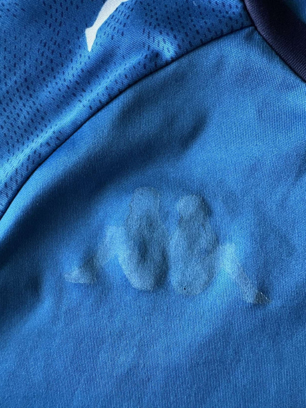 Kappa logo on the 2020/21 Napoli home shirt