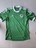2012 Germany away shirt in green, front, adidas