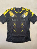 2012/13 Chelsea third shirt in black and yellow, front, adidas with Samsung sponsor