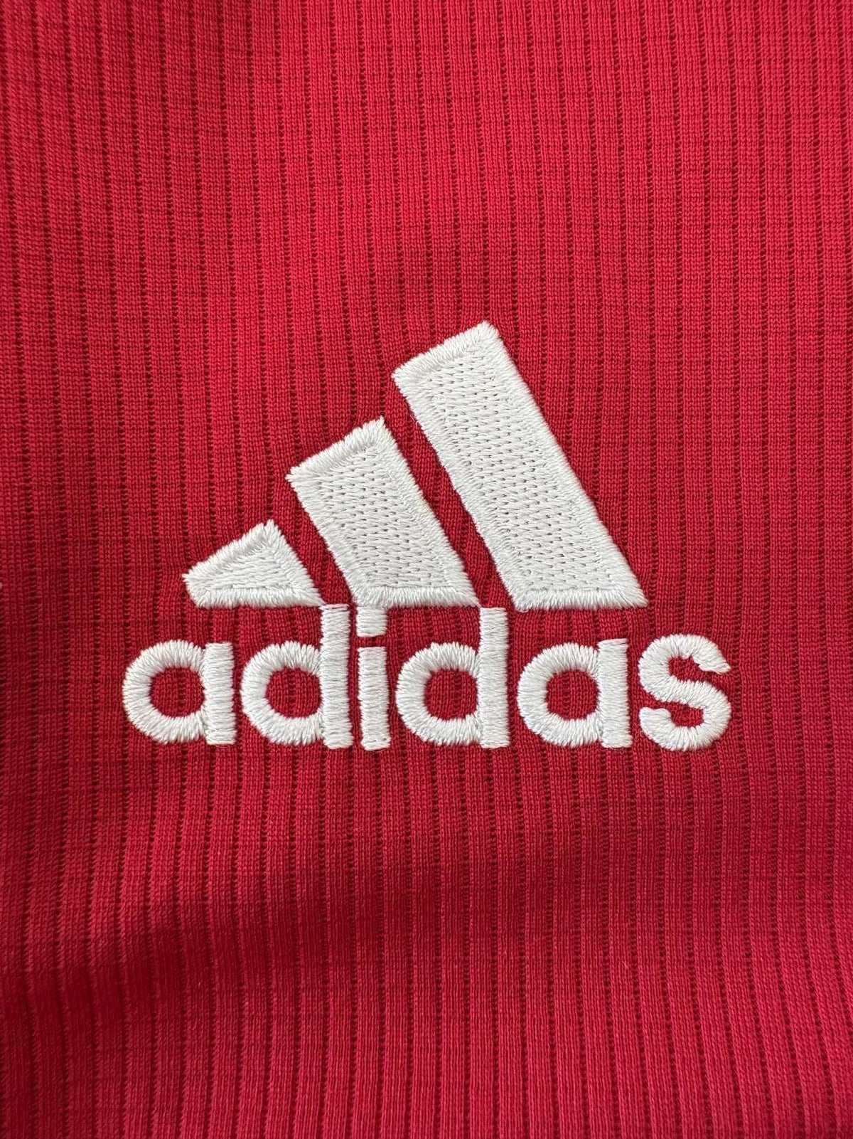 adidas branding on the 2020/21 Ajax home shirt