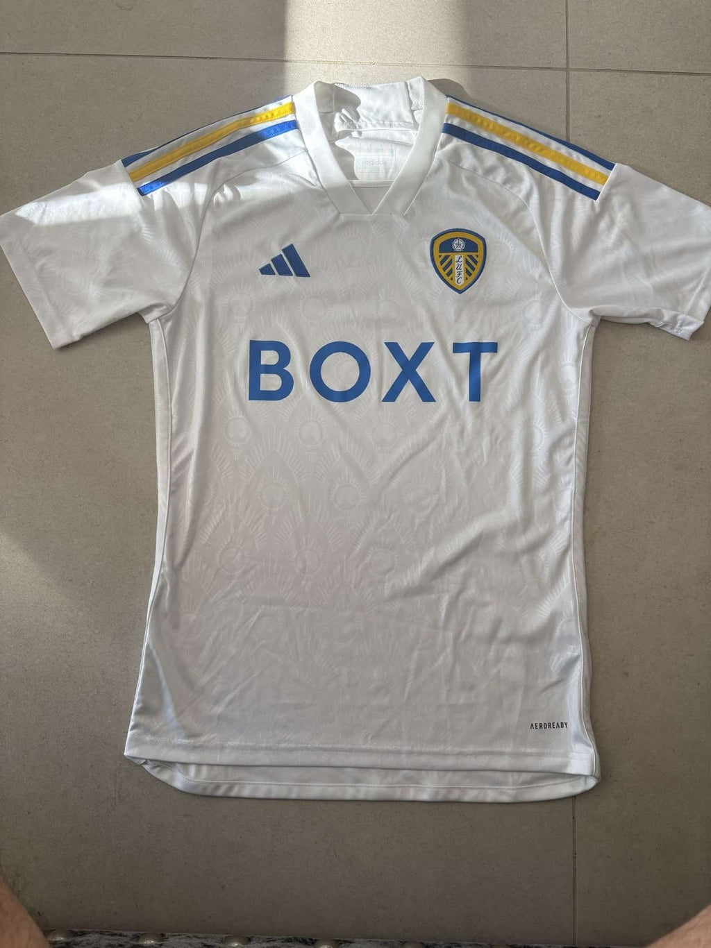 2023/24 Leeds United home shirt, front, adidas