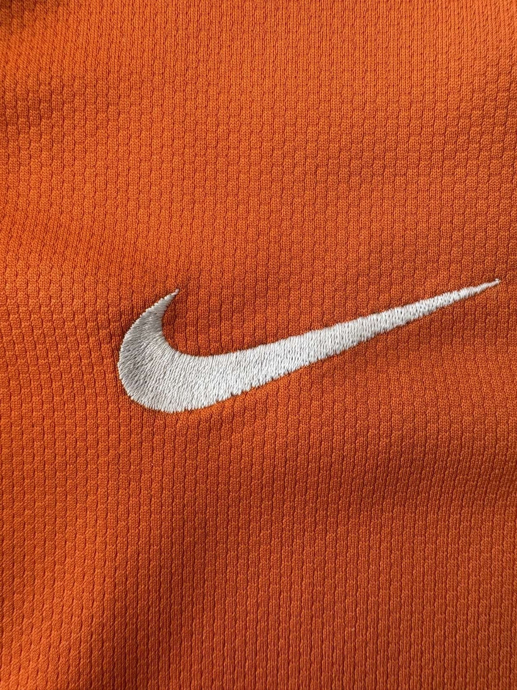 Nike branding on the 2008 Holland home shirt