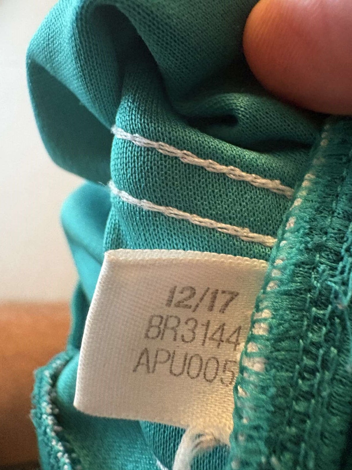 Inner label showing adidas product code BR3144