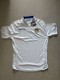 2014/15 Leeds United home shirt in white, front, Macron