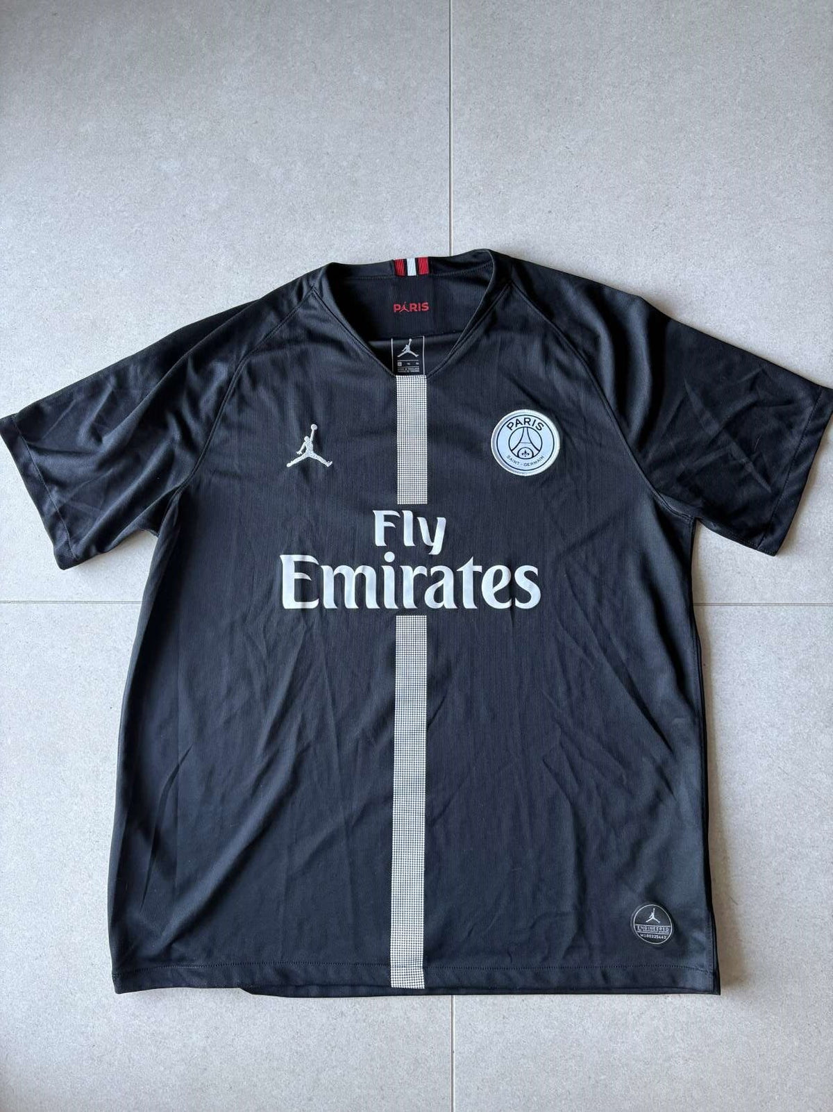 2018/19 Paris Saint-Germain Champions League shirt in black, front, Jordan