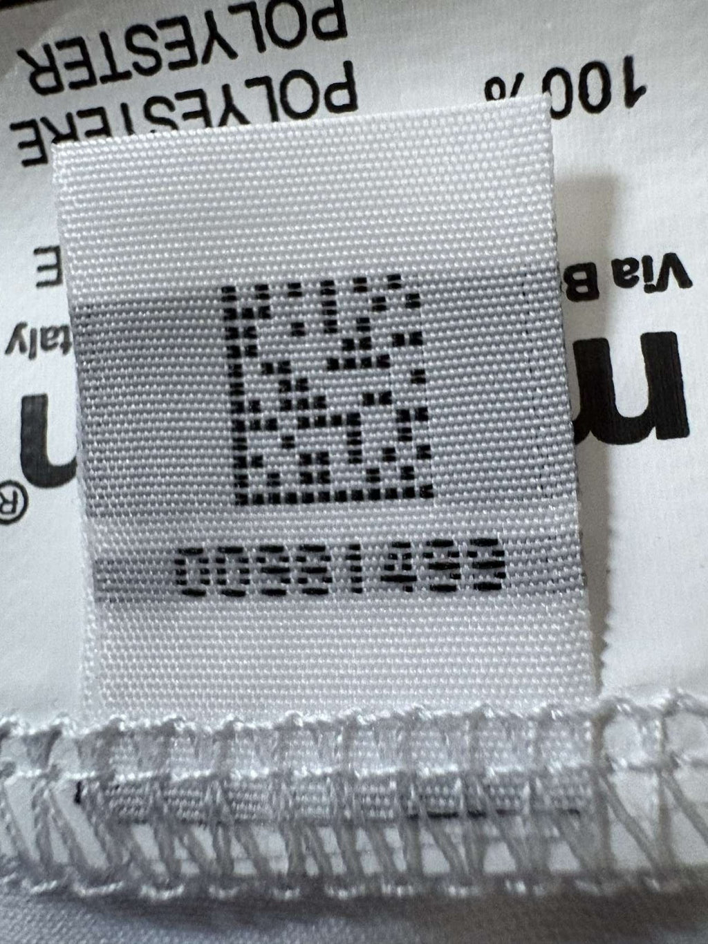 Inner label showing Macron product code L00981499