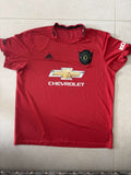 Manchester United home shirt, front, adidas with Chevrolet sponsor
