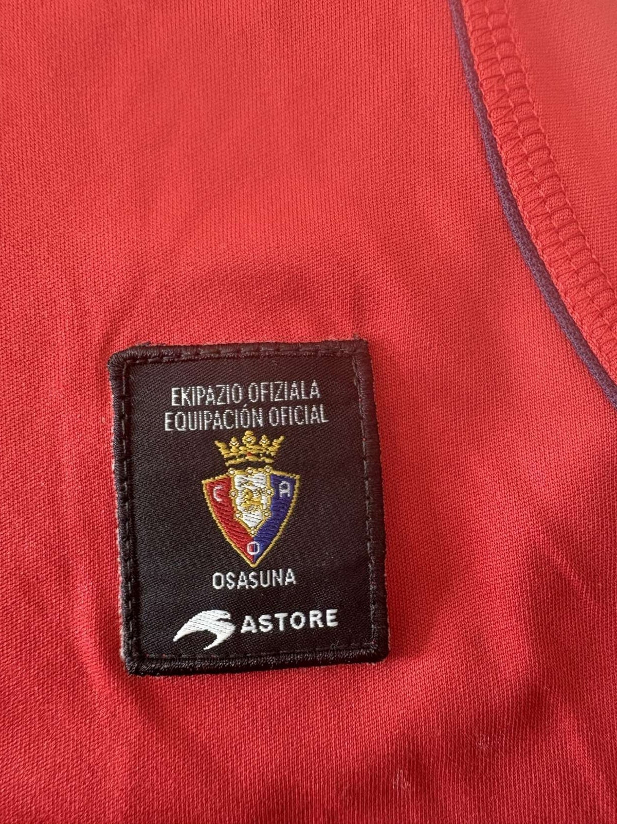 Authentication hologram on the Osasuna home shirt