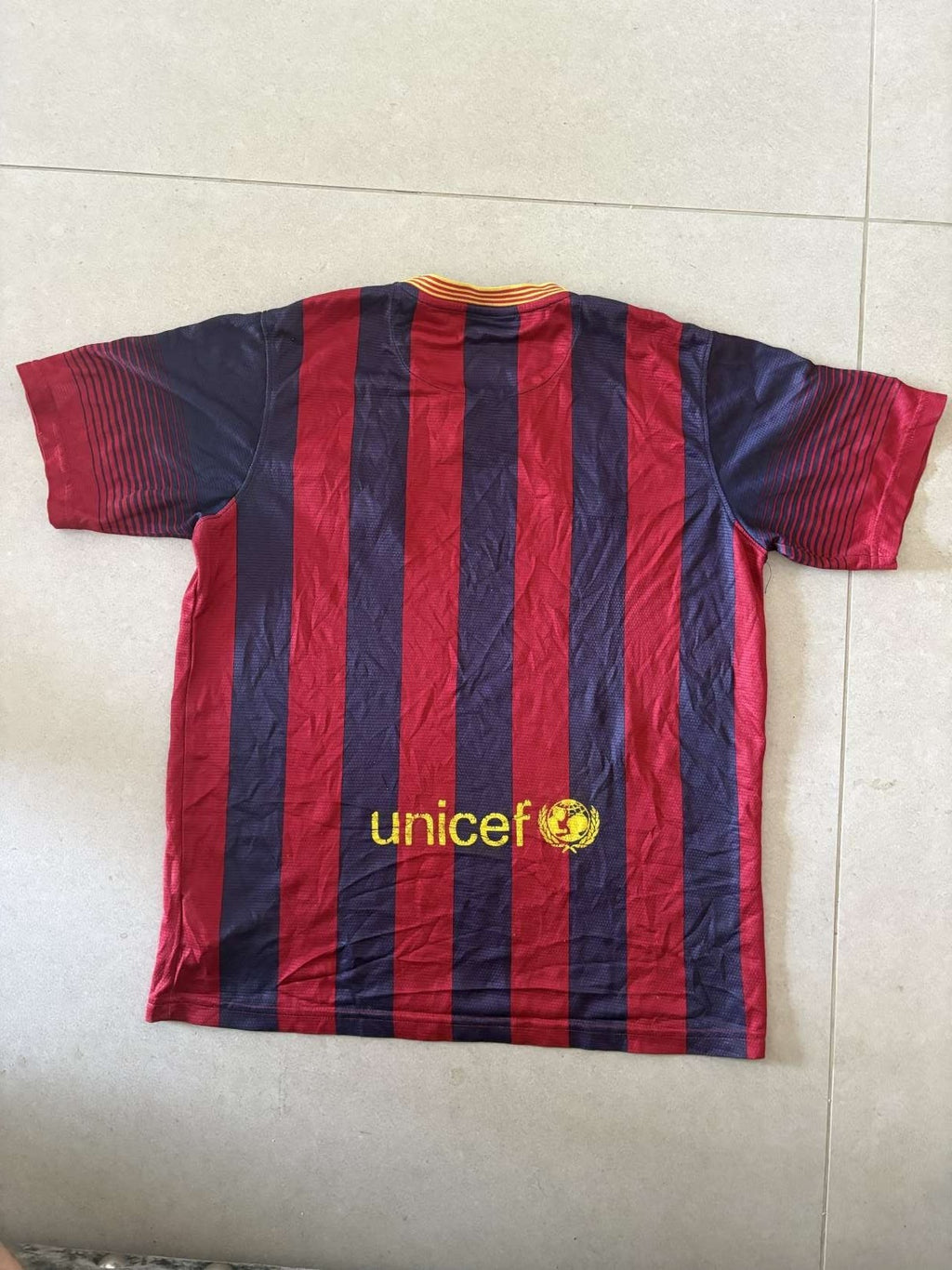 2013/14 Barcelona home shirt, back view