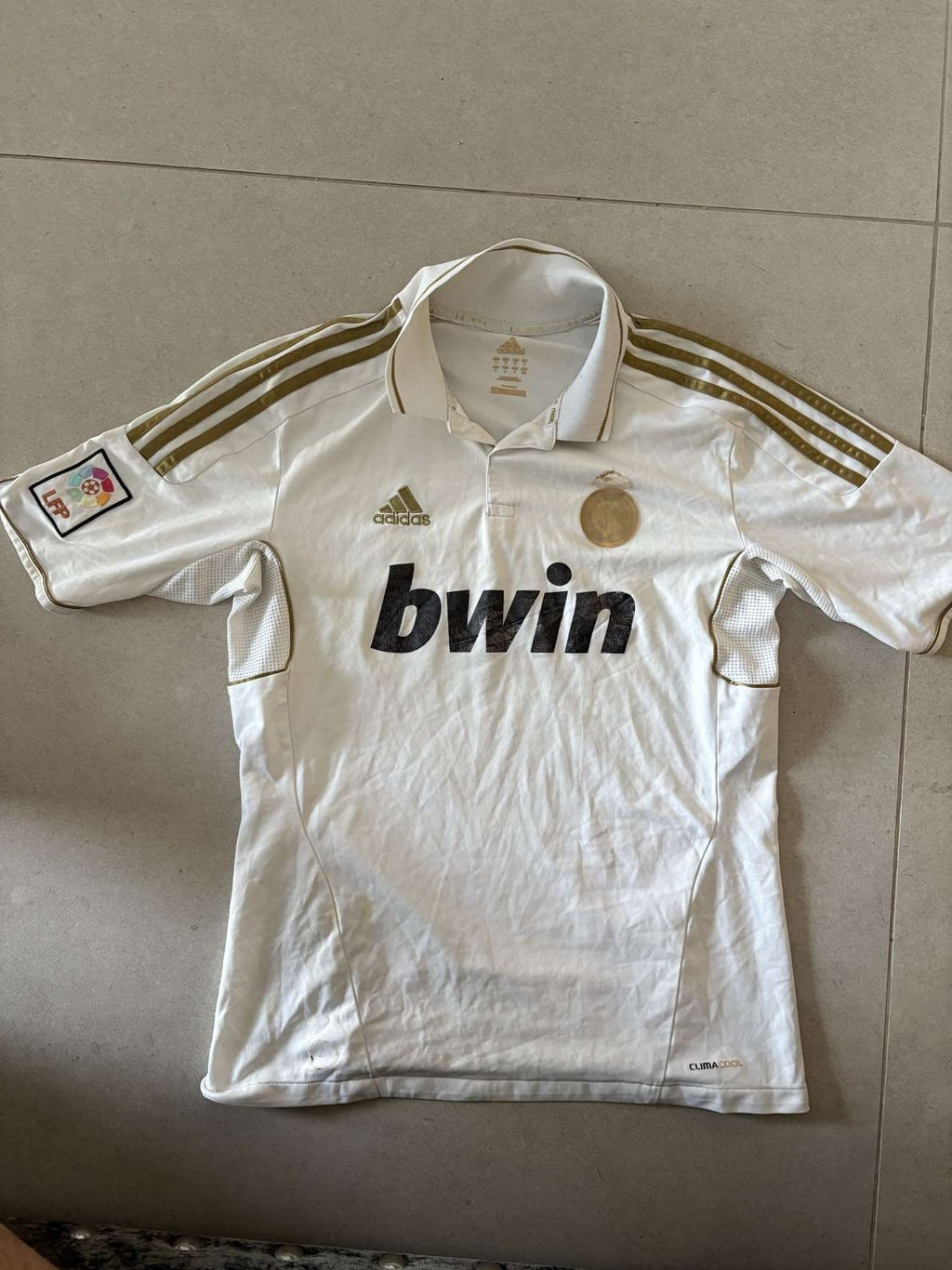 2011/12 Real Madrid home shirt, front, adidas