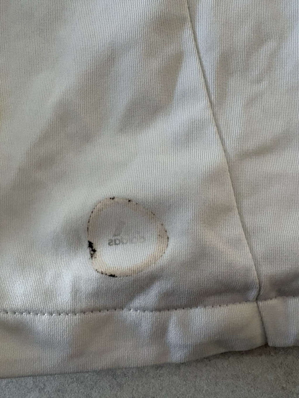 adidas authentication logo inside the 2011/12 Real Madrid home shirt