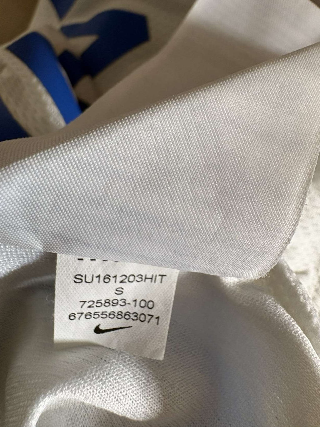 Inner product label of the Malaga home shirt