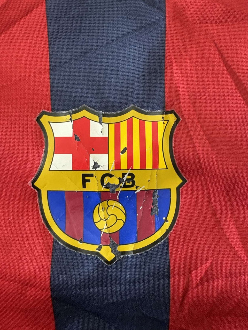 Barcelona crest on the shirt