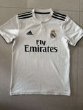 Real Madrid home shirt, front, adidas with Fly Emirates sponsor