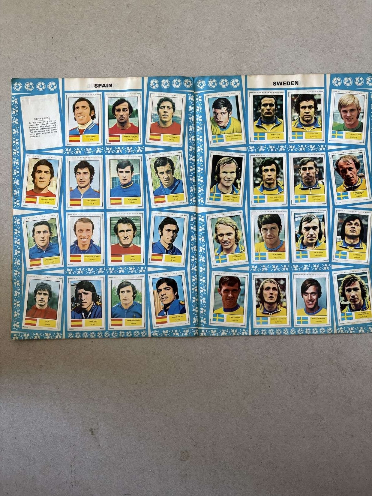 Spain and Sweden