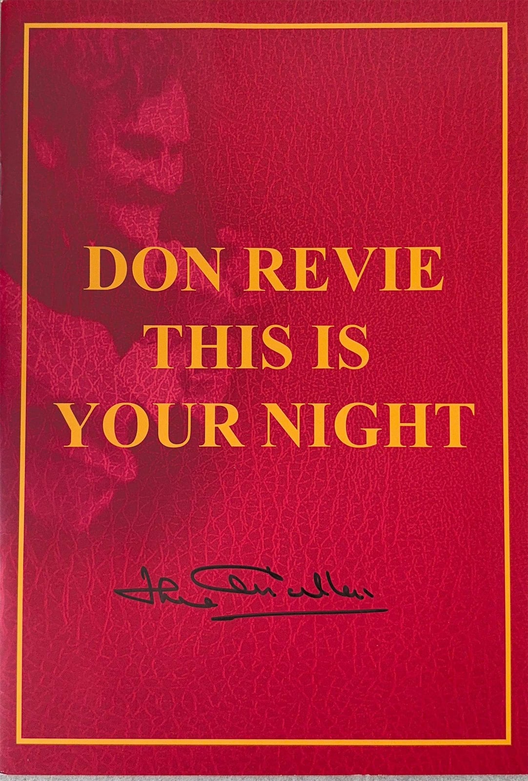 Don Revie tribute brochure
